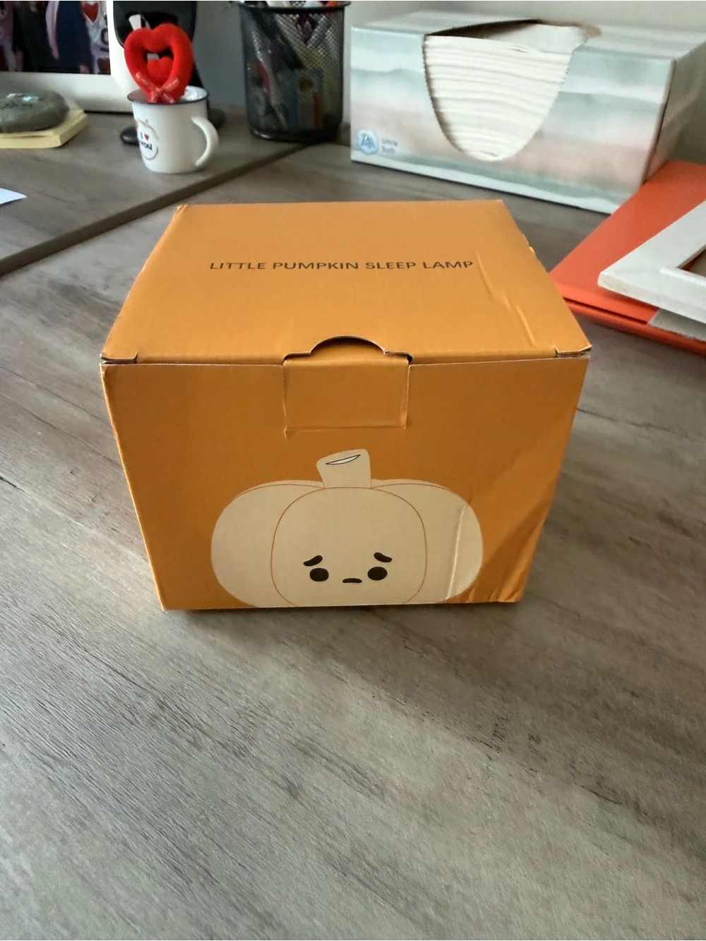 Orange Pumpkin Plush 3 setting night light silicone squishy  - Kids Toy